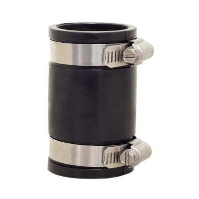 IC40B042000 Fernco Koppeling Recht 42-25mm (PVC, zwart, H=89)